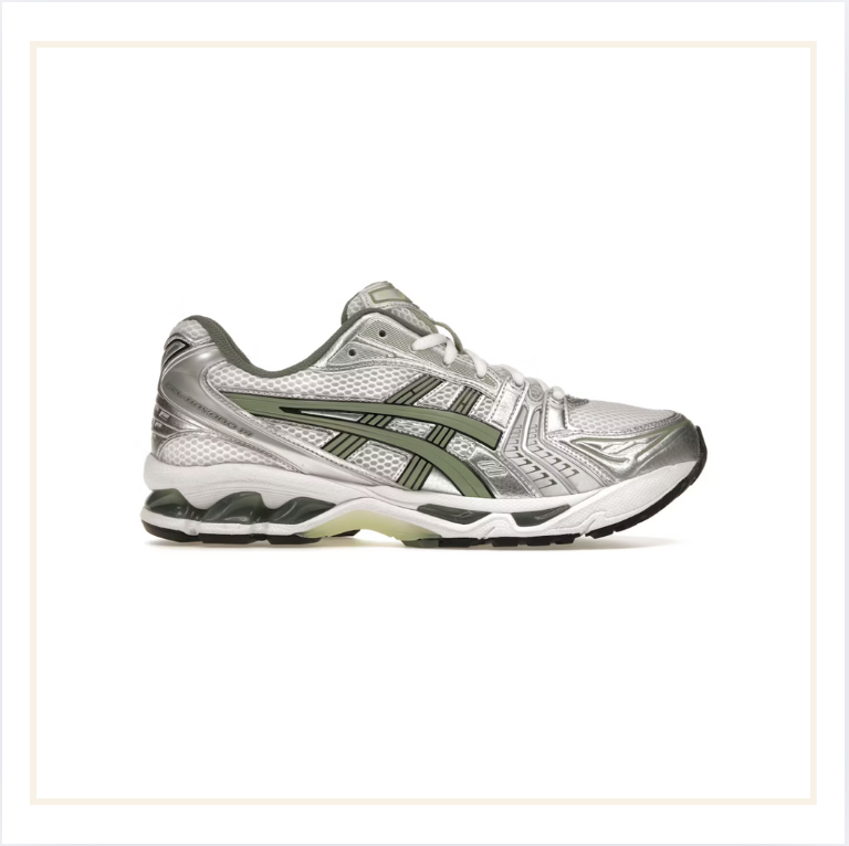 ASICS Gel-Kayano 14 Plata pura Gris pizarra Verde salvia